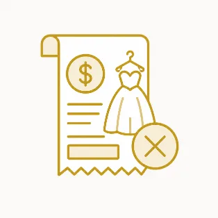 valor pago pelo vestido não entregue;